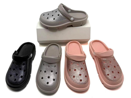 7337 亮晶晶女款洞洞鞋36-41