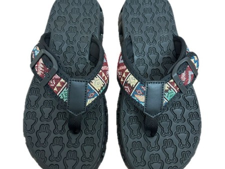 7350 民族风男士人字拖38-45