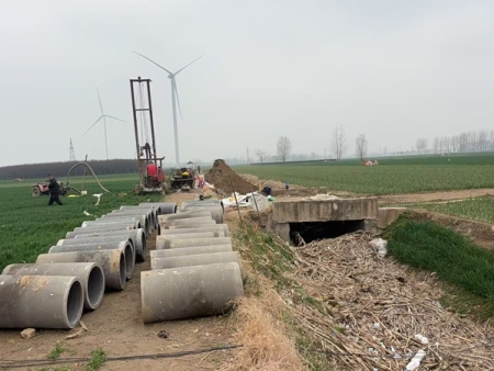 开封打井打桩开封县麦田浇地井