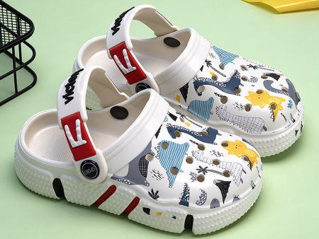 7366 亲子款恐龙印花洞洞鞋28-38 （单码）