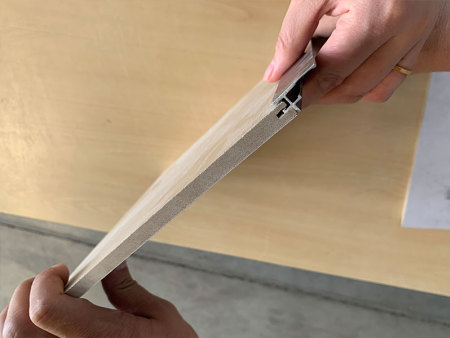 Coating veneer substrate