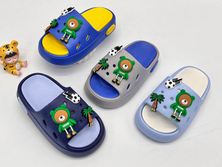 7369 儿童卡通饰扣一字拖24-35
