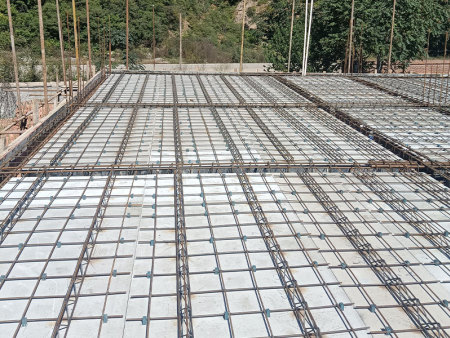 3D floor slab non dismantling formwork