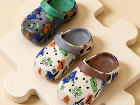  7364 儿童恐龙印刷洞洞鞋亲子28-38（单码）