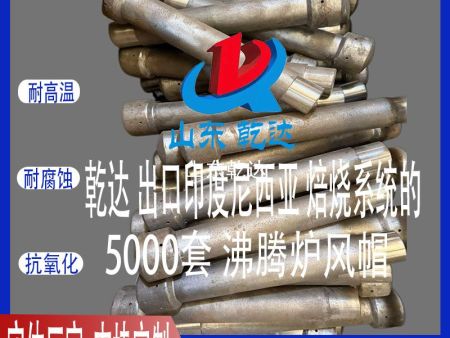 山東乾達(dá) 出口印度尼西亞 兩段焙燒系統(tǒng)的5000套沸騰爐風(fēng)帽  生產(chǎn)廠家