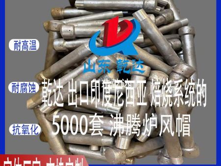 山東乾達(dá) 出口印度尼西亞 兩段焙燒系統(tǒng)的5000套沸騰爐風(fēng)帽  生產(chǎn)廠家