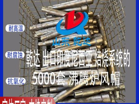 山東乾達(dá) 出口印度尼西亞 兩段焙燒系統(tǒng)的5000套沸騰爐風(fēng)帽  生產(chǎn)廠家