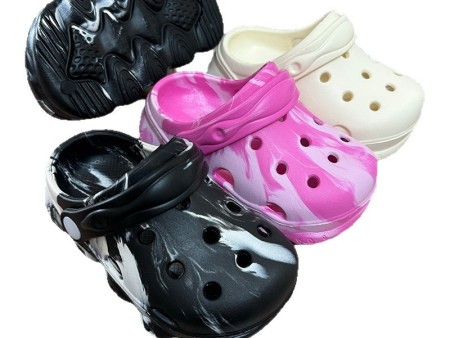 7400  混色迷彩儿童洞洞鞋140-210