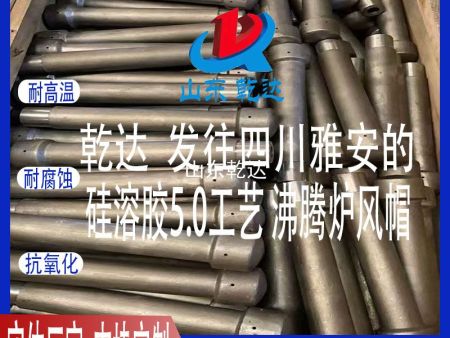 山东乾达 发往四川雅安的 硅溶胶5.0工艺 沸腾炉风帽 