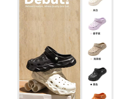 7410 凹凸面男女洞洞鞋35-40 40-45