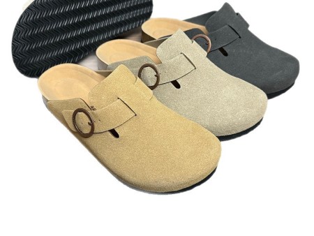 7407 情侣圆扣包头软木拖鞋36-45 单码