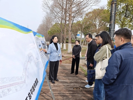 无锡市生态环境监测监控中心分管领导一行考察镇江团结河内源治理项目
