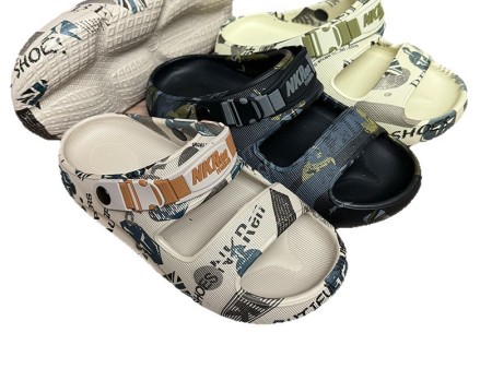 7419 国 旗印刷双带凉鞋男39-46