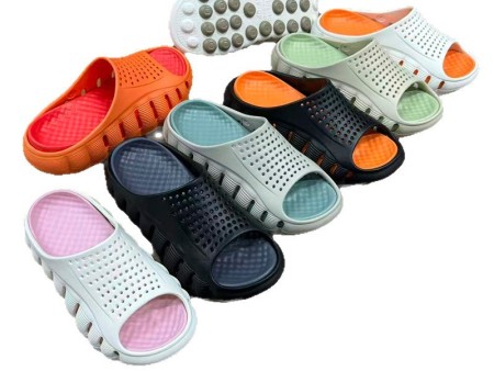 7416 豆豆双色一字拖男女自拍图36-45