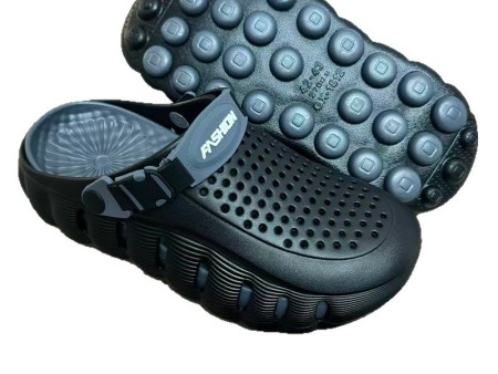 7426 双色 豆豆鞋底滴塑厚底洞洞鞋男女36-45