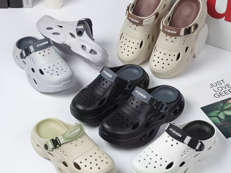 7428 增高双色厚底男女洞洞鞋36-41 40-45