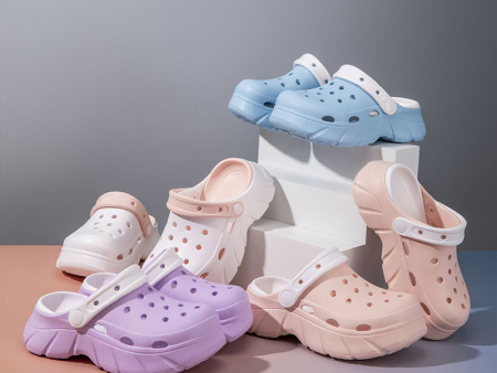 7449 双色增高儿童洞洞鞋24-35