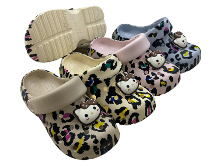 7455 豹纹凯蒂猫女款洞洞鞋35-40