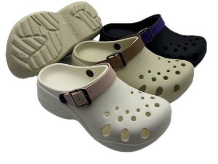 7475 女士PU带包头洞洞鞋35-40