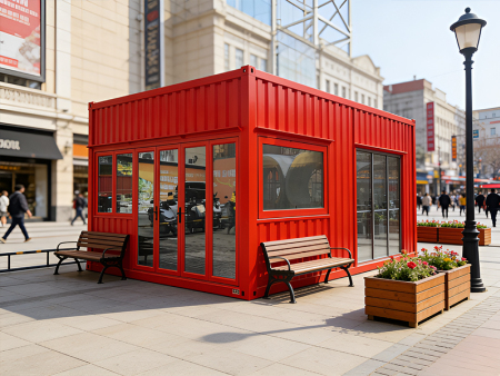 步行街夜市街景房屋