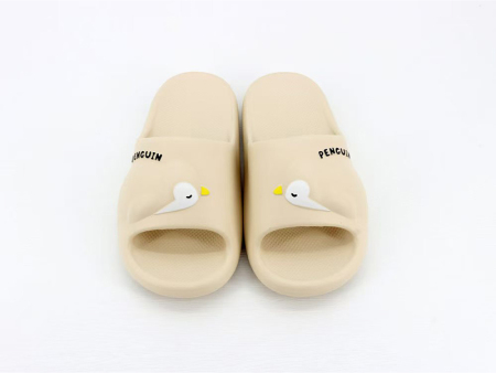 7512 卡通企鹅纯色一字拖男女36-45