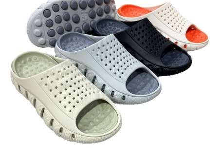 7522 颗粒按摩厚底男拖鞋一字40-45