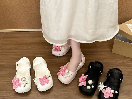 7527 珍珠花朵方头玛丽珍鞋36-41