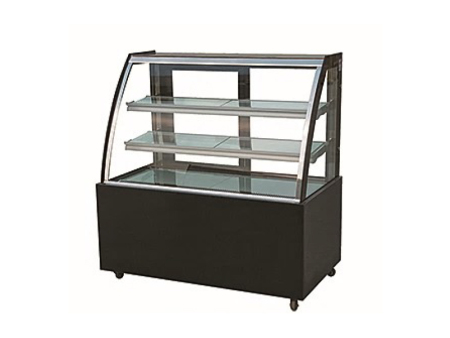 弧形带除雾落地式风冷蛋糕柜