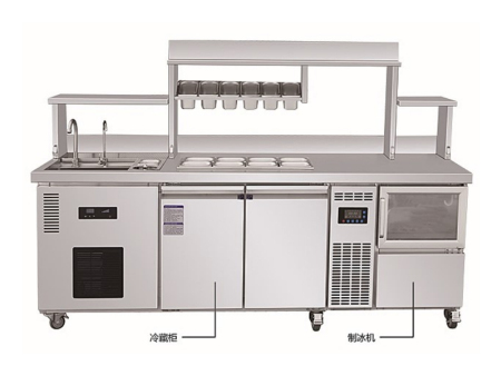 冷藏柜制冰机操作台一体机