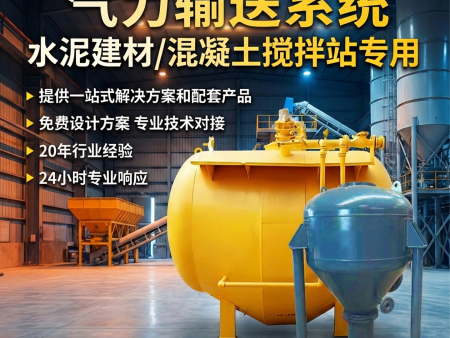 氣力輸送系統水泥建材混凝土攪拌站專用源頭廠家整套氣送設備