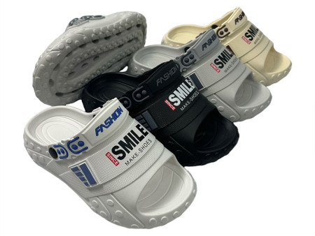 7557 smile帖字叠面男士凉鞋38-45