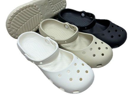 7576 圆头厚底玛丽珍洞洞鞋35-40