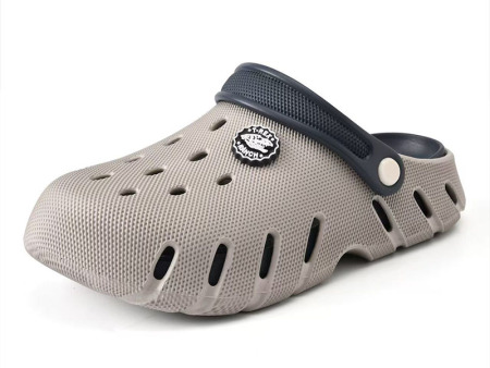 7580 圆标双色侧镂空洞洞鞋男 40-45