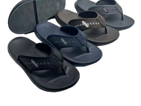 7587 PU防滑男士夹脚拖鞋40-45单码