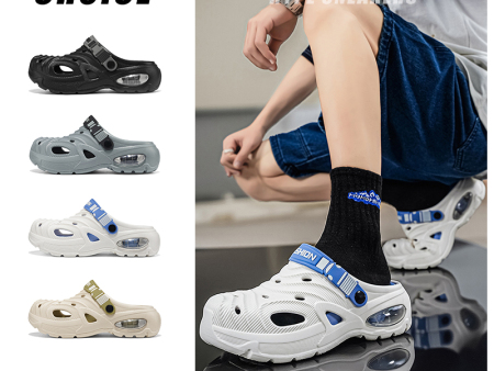 7598 气垫洞洞鞋男38-45