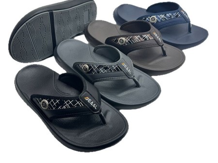 7589 圆扣PU防滑人字拖男40-45单码