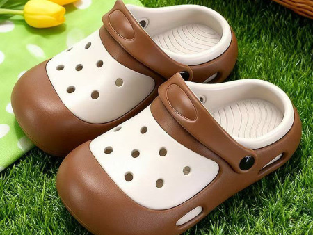 7641 拼色儿童洞洞鞋28-37单码