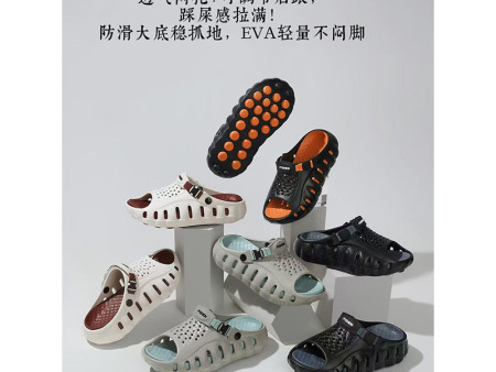 7647 男女踩屎感足底按摩凉鞋36-41 40-45