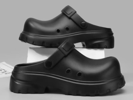 7664 增高大头包头洞洞鞋男女36-45