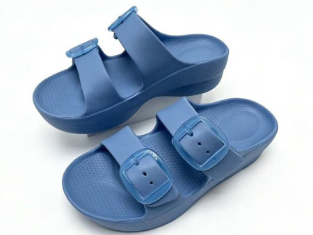 7662  方扣厚底双带一字拖女36-41