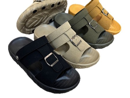 7676 pu单扣男士凉鞋40-45单码