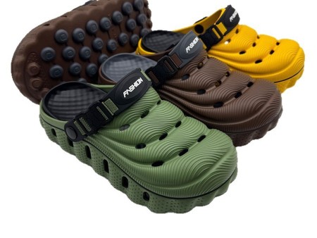 7691 双色按摩底男女洞洞鞋36-45