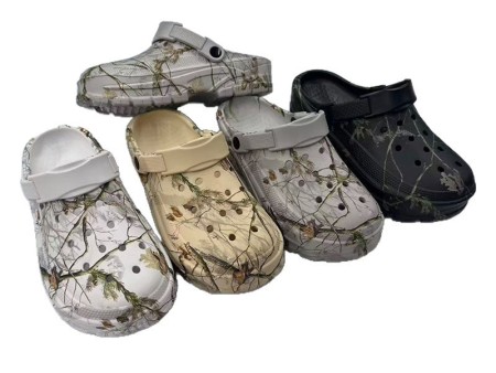 7706 大码描漆厚底洞洞鞋男40-47