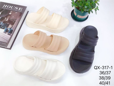 7750 双带PVC厚底一字拖36-41