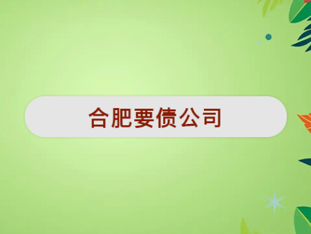 合肥要债公司