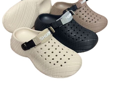 7814  踩屎感厚底网面洞洞鞋男38-45