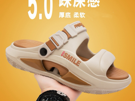 7930  双带贴smile男士凉鞋38-45
