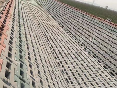 坡面平铺工字连锁生态护坡砌块