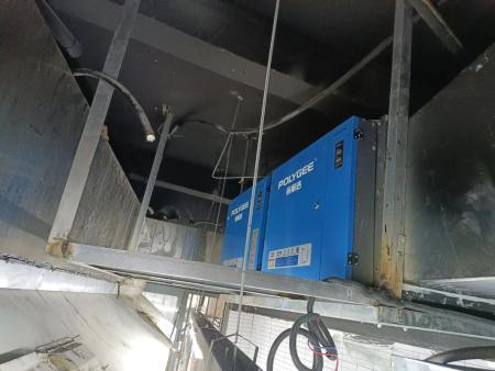 小店开店选保丽洁 LK40E2 净化器，4000 风量适配街边小炒、面馆低空直排
