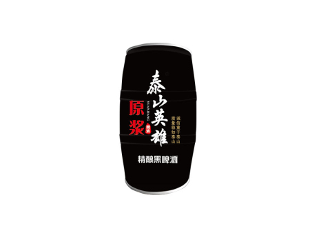 泰山英雄腰鼓桶1L，1X6桶精酿黑啤酒